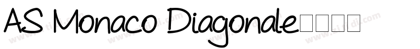 AS Monaco Diagonale字体转换